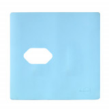 Placa p/ 1 Tomada Horizontal 4x2 - Novara Celeste